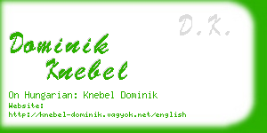 dominik knebel business card